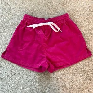 Pink Corduroy Shorts
